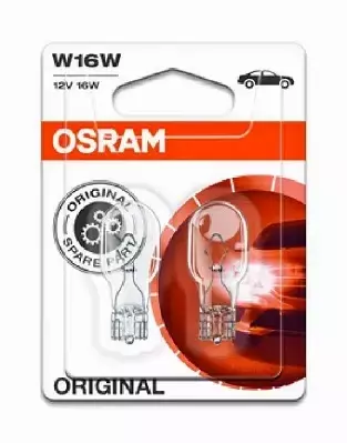 OSRAM ORIGINAL ŻARÓWKI W16W 12V W2.1X9.5D DUO 