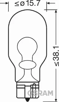 OSRAM ORIGINAL ŻARÓWKI W16W 12V W2.1X9.5D DUO 