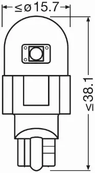 OSRAM LEDRIVING ŻARÓWKI W16W BIAŁE 12V 6000K 