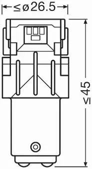 OSRAM LEDRIVING ŻARÓWKI P21/5W ŻÓŁTE 12V 