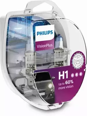 PHILIPS VISION PLUS +60% H1 12V 55W P14,5S DUO 