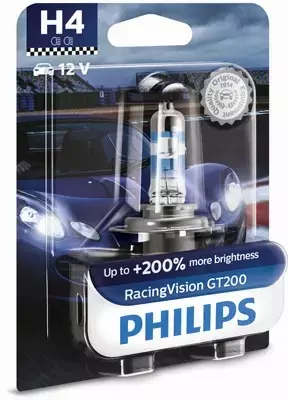 PHILIPS RACING VISION GT200 ŻARÓWKA 12V 60/55W H4 