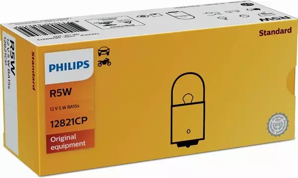 PHILIPS STANDARD R5W 12V 5W BA15S 10 SZTUK 