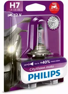 PHILIPS CITY VISION MOTO ŻARÓWKA 12V 55W H7 