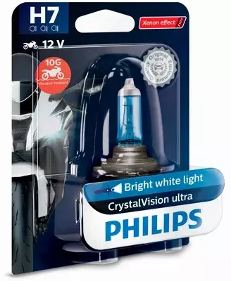 PHILIPS CRYSTAL VISION ULTRA MOTO ŻARÓWKA 12V 55W H7 