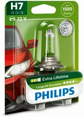 PHILIPS ECOVISION H7 LONGLIFE 12V 55W BLISTER 