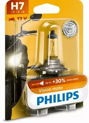 PHILIPS VISION MOTO +30% H7 12V 55W PX26D 1-SZT 