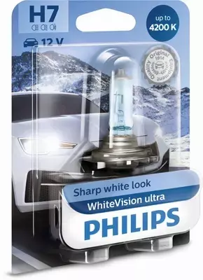 PHILIPS WHITE VISION ULTRA +60% H7 12V 55W 