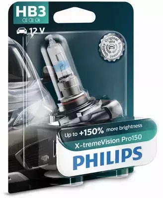 PHILIPS X-TREME VISION PRO150 12V 60W ŻARÓWKA HB3 