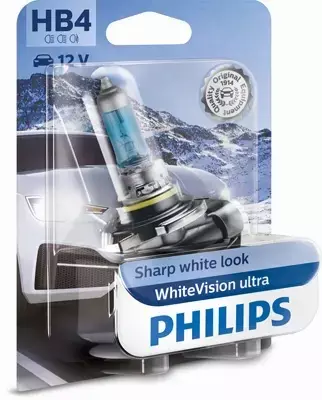 PHILIPS WHITEVISION ULTRA 12V 51W ŻARÓWKA HB4 