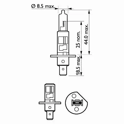 PHILIPS ECOVISION H1 LONGLIFE 12V 55W 1-SZTUKA 