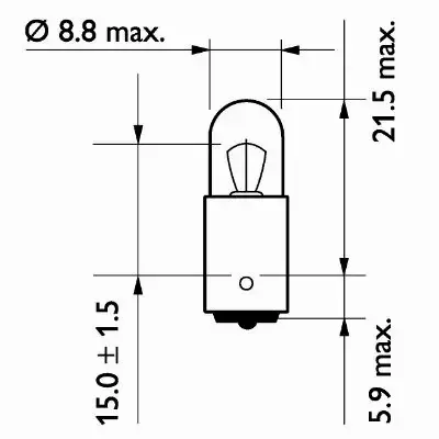 PHILIPS STANDARD ŻARÓWKI 4W 24V T4W BLISTER 