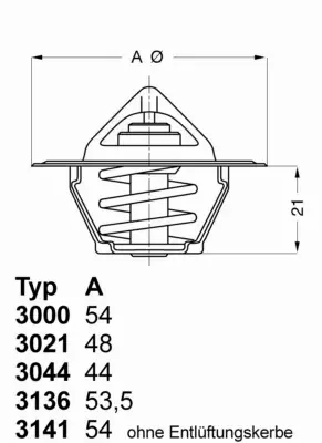 WAHLER TERMOSTAT PEUGEOT 106 1.0 1.1 1.4 1.6 