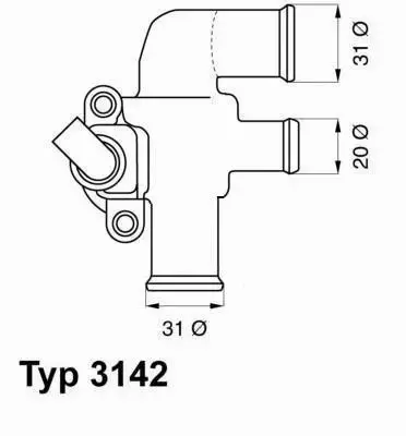 WAHLER TERMOSTAT SMART FORTWO ROADSTER CABRIO 0.6 0.7 