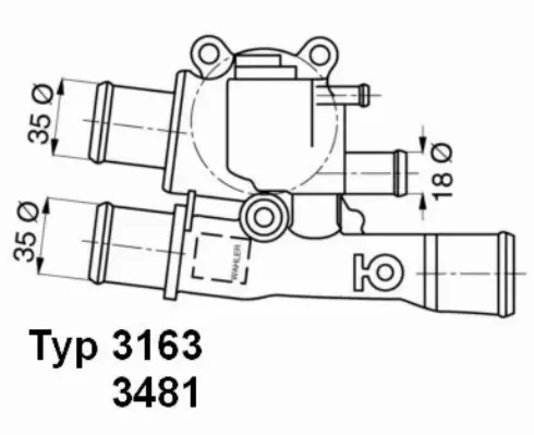 WAHLER TERMOSTAT FIAT STILO DOBLO MULTIPLA 1.6 16V 