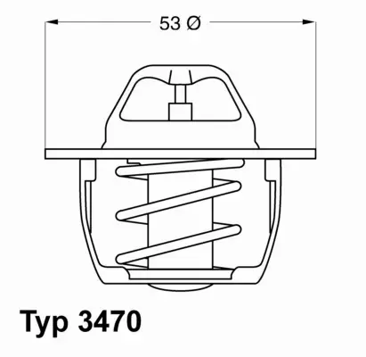 WAHLER TERMOSTAT VOLVO S40 V40 1.9 DI 