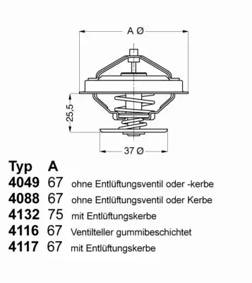 WAHLER TERMOSTAT 4116.87D1 