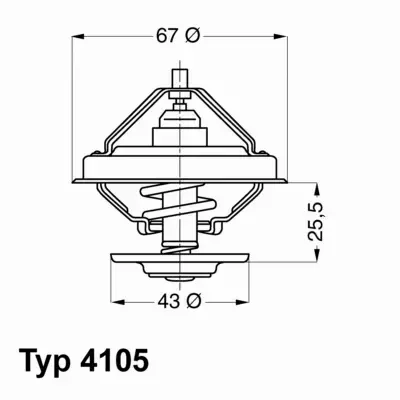 WAHLER TERMOSTAT 4105.71D 