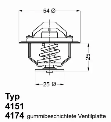 BORGWARNER (WAHLER) TERMOSTAT 4174.79D 