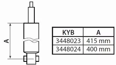 KYB AMORTYZATOR 3448023 