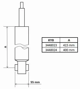 KYB AMORTYZATOR 3448023 