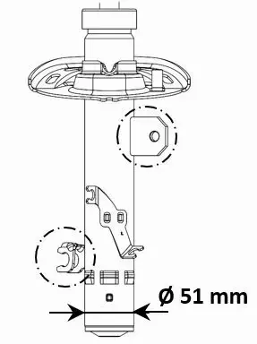 KYB AMORTYZATOR 3338004 