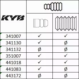 KYB AMORTYZATOR 341007 