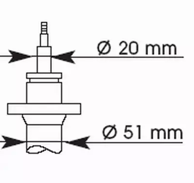 KAYABA AMORTYZATORY PRZEDNIA BMW 3 E30 