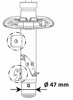 KYB AMORTYZATOR ZAWIESZENIA 3338053 