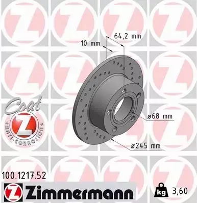 ZIMMERMANN SPORT TARCZE+KLOCKI TYŁ AUDI A6 C5 