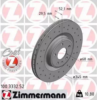 ZIMMERMANN TARCZE+KLOCKI P+T AUDI A4 B8 S4 A5 S5 