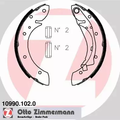 ZIMMERMANN SZCZĘKI HAMULCOWE TYŁ 10990.102.0 