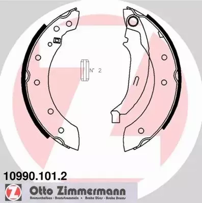 ZIMMERMANN SZCZĘKI HAMULCOWE TYŁ 10990.101.2 