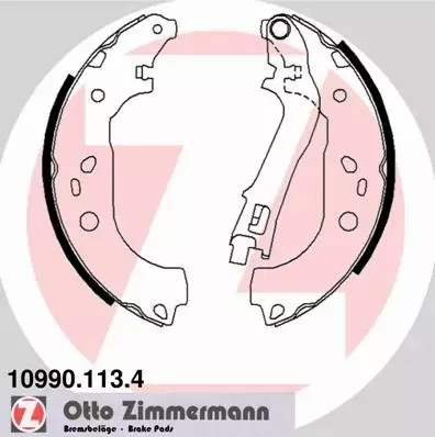 ZIMMERMANN SZCZĘKI HAMULCOWE TYŁ 10990.113.4 