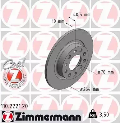 ZIMMERMANN TARCZE+KLOCKI TYŁ ALFA ROMEO GIULIETTA 