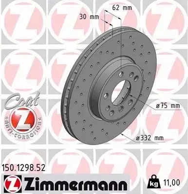 ZIMMERMANN SPORT TARCZE+KLOCKI P+T BMW X5 E53 