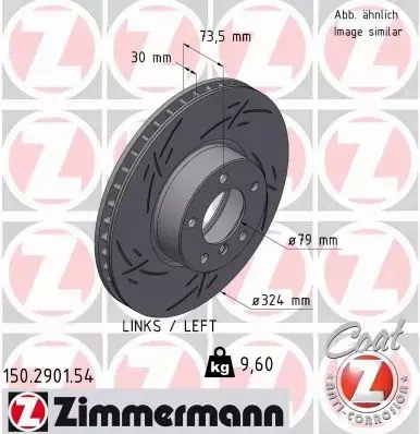 ZIMMERMANN TARCZA HAMULCOWA 150.2901.54 