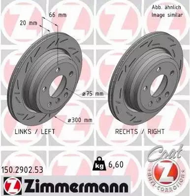 ZIMMERMANN TARCZA HAMULCOWA 150.2902.53 