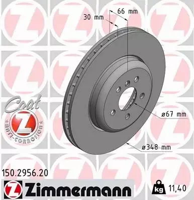 ZIMMERMANN TARCZE+KLOCKI P BMW G30 G01 G11 348MM 