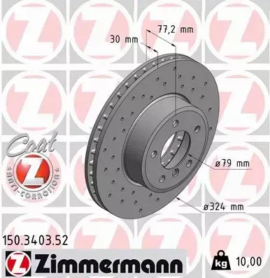 ZIMMERMANN SPORT TARCZE+KLOCKI P+T BMW 6 E63 E64 