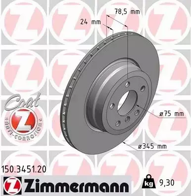 ZIMMERMANN TARCZE+KLOCKI P+T BMW X6 E71 F16 365MM 