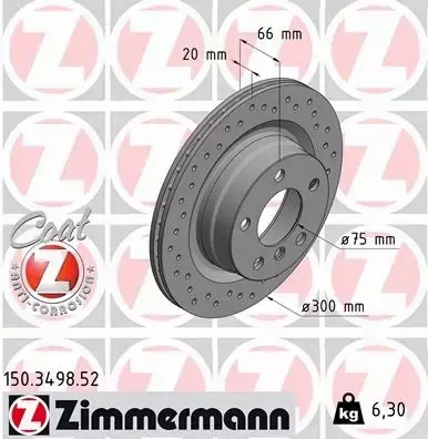 ZIMMERMANN SPORT TARCZE+KLOCKI TYŁ BMW 2 F22 3 F36 