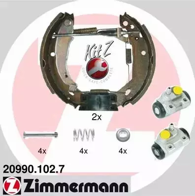 ZIMMERMANN SZCZĘKI HAMULCOWE 20990.102.7 