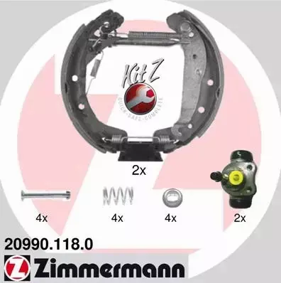 ZIMMERMANN SZCZĘKI HAMULCOWE TYŁ 20990.118.0 