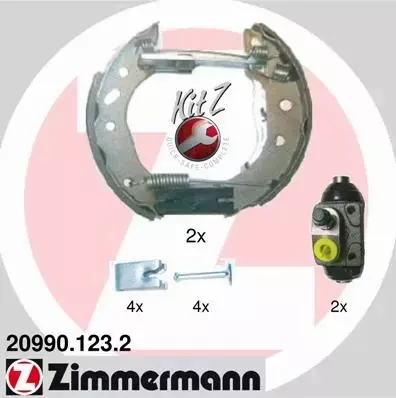 ZIMMERMANN SZCZĘKI HAMULCOWE TYŁ 20990.123.2 