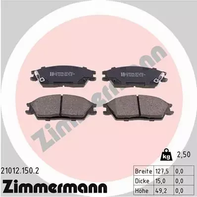 ZIMMERMANN KLOCKI PRZÓD HYUNDAI ACCENT II GETZ 