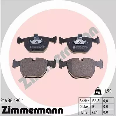 ZIMMERMANN TARCZE+KLOCKI PRZÓD BMW 5 E39 324MM 