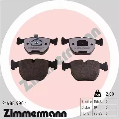 ZIMMERMANN KLOCKI CERAMICZNE P BMW 5 E39 7 E38 