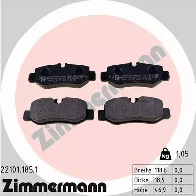 ZIMMERMANN TARCZE+KLOCKI P+T MERCEDES VITO W447 