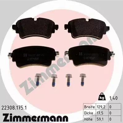 ZIMMERMANN TARCZE+KLOCKI T AUDI A4 B9 A5 F5 330MM 